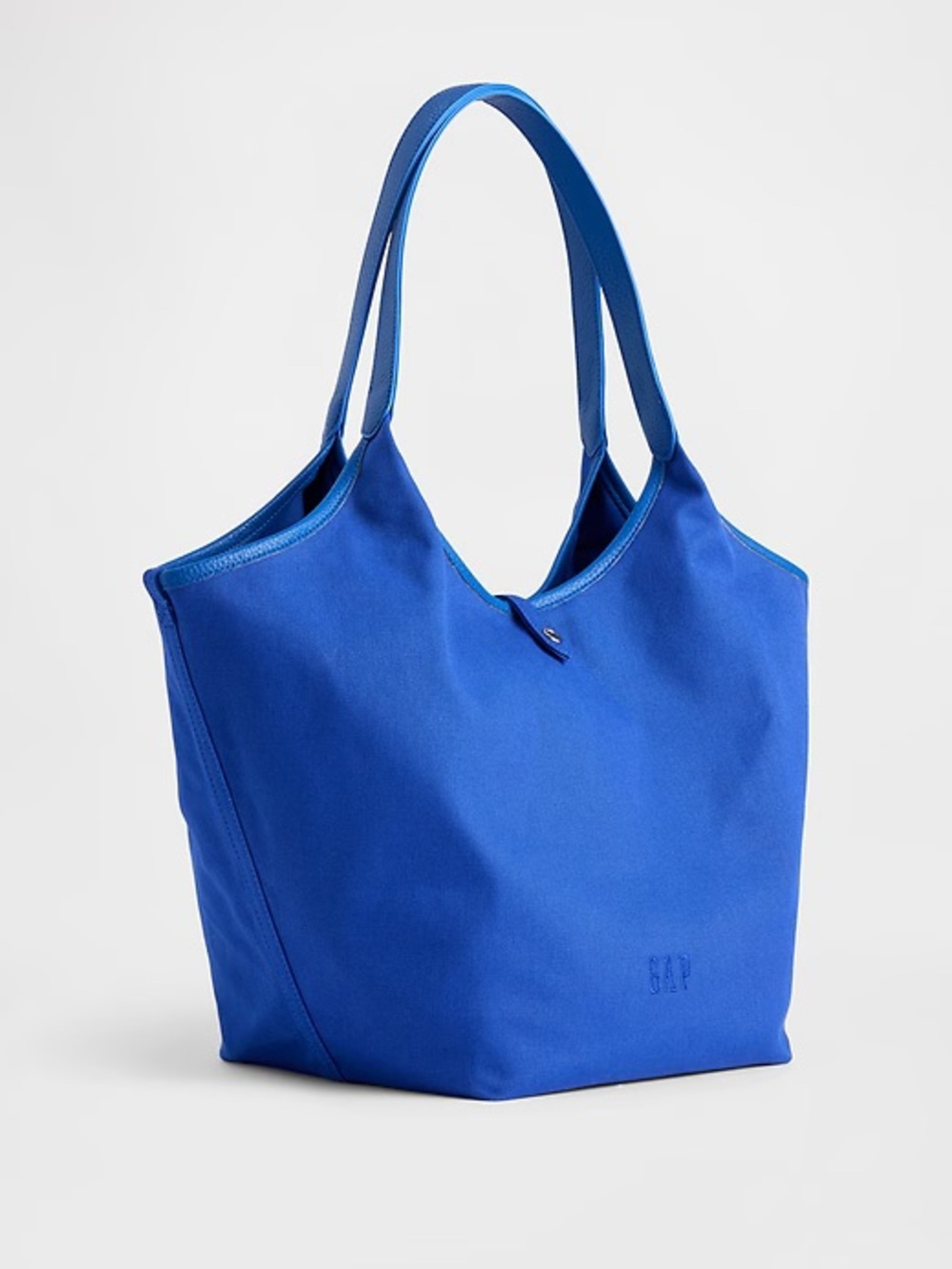 GAP Mosaic Blue Canvas Slouchy Tote - Picture 2 of 4